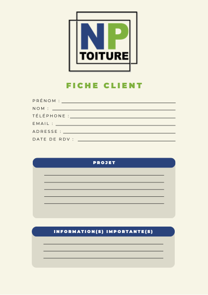 Fiche client NP Toiture
